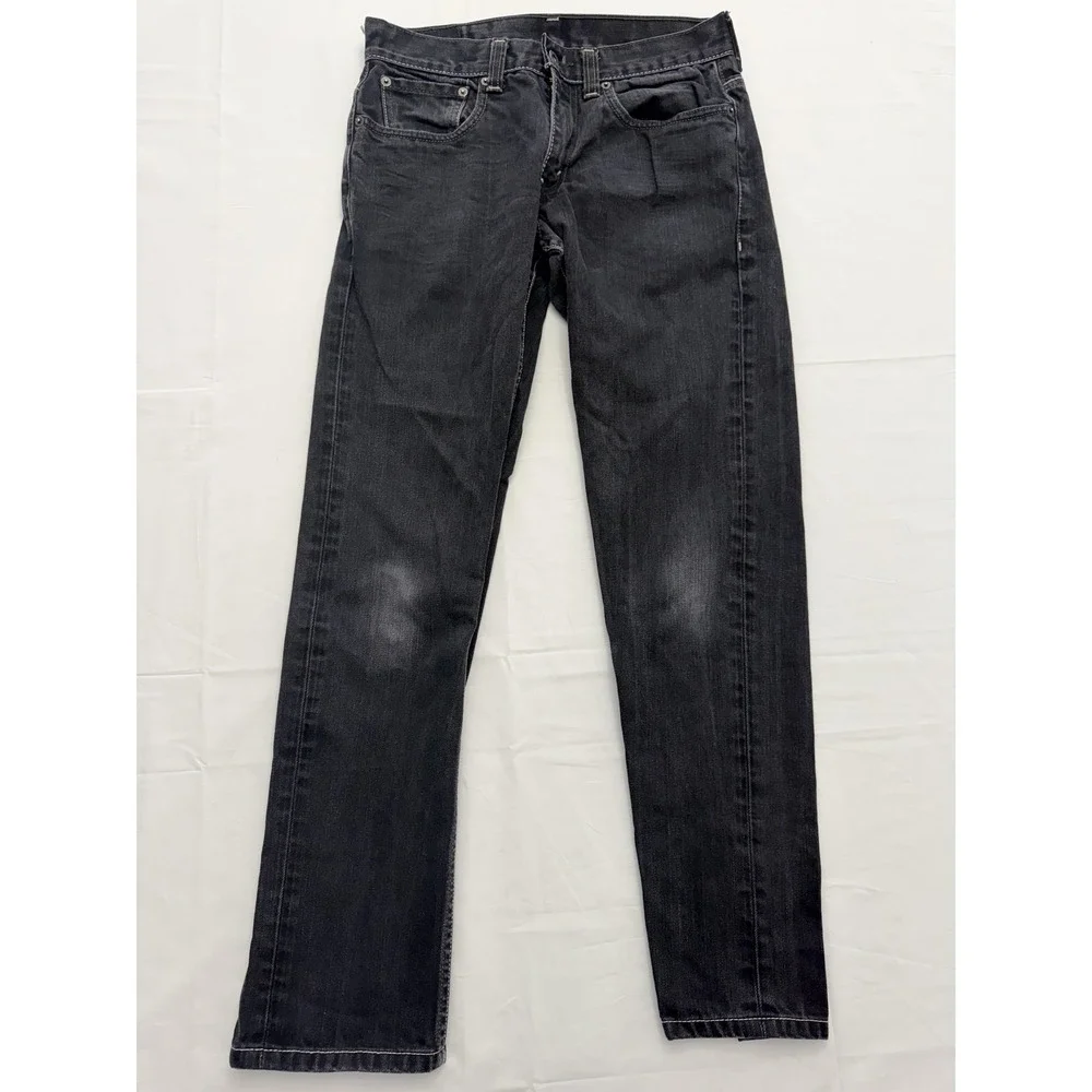 Levi's 511 Jeans Mens 32x30‎ Black Dark Wash Slim Straight Leg Denim Pants